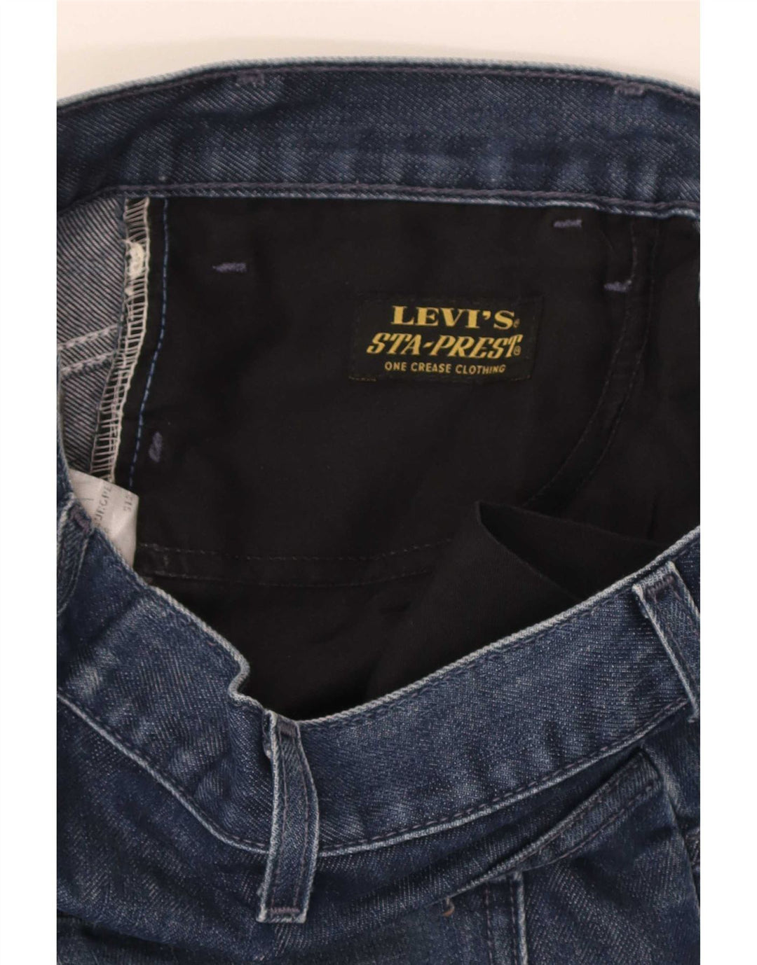 Levi's Mens Distressed Straight Jeans W33 L34 Blue Cotton