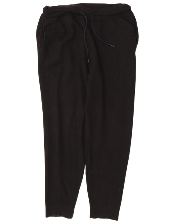 Zara Mens Tracksuit Trousers Joggers Large Black Viscose