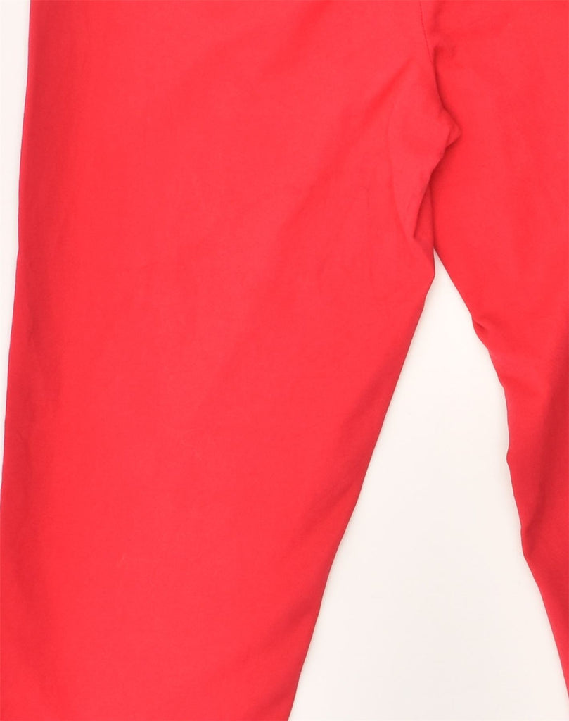 TOMMY HILFIGER Womens Straight Casual Trousers US 2 XS W28 L29 Red Cotton | Vintage Tommy Hilfiger | Thrift | Second-Hand Tommy Hilfiger | Used Clothing | Messina Hembry 