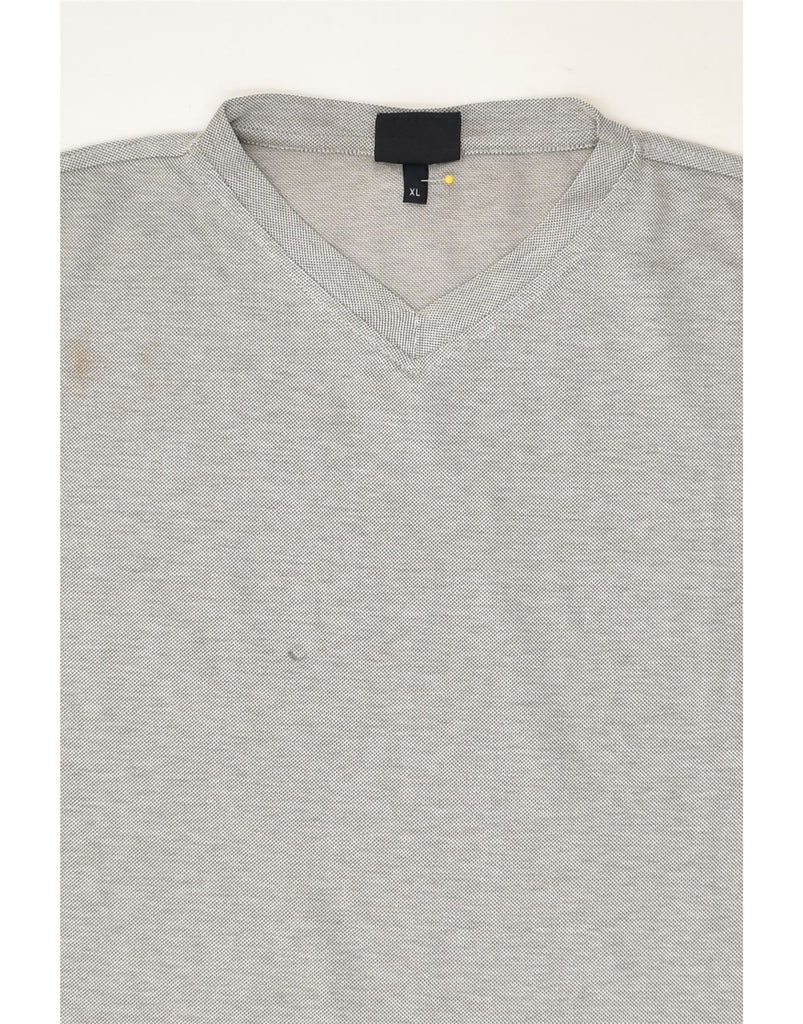 TRUSSARDI Boys T-Shirt Top 15-16 Years XL Grey Cotton | Vintage Trussardi | Thrift | Second-Hand Trussardi | Used Clothing | Messina Hembry 