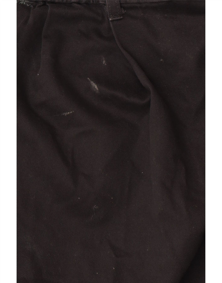 Marks & Spencer Mens Pegged Chino Trousers W46 L29 Black Cotton