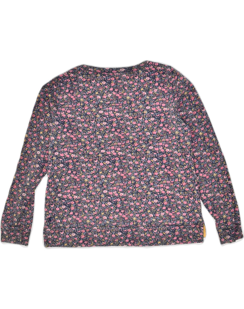 JOULES Womens Sweatshirt Jumper UK 14 Large Multicoloured Floral Cotton | Vintage Joules | Thrift | Second-Hand Joules | Used Clothing | Messina Hembry 