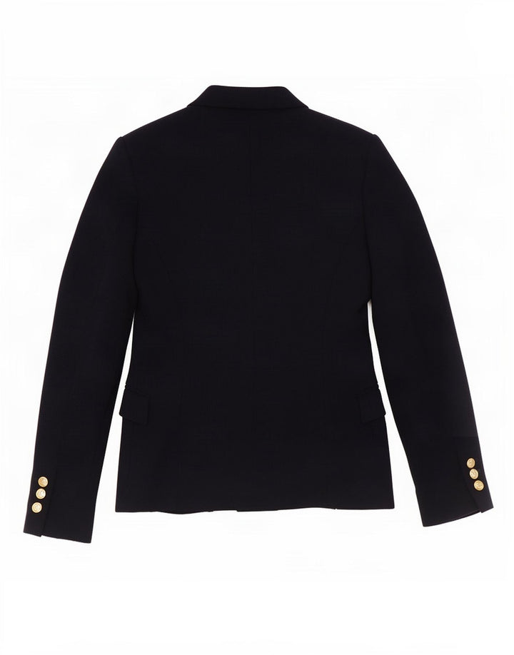 Zara Womens 1 Button Blazer Jacket UK 10 Small Navy Blue