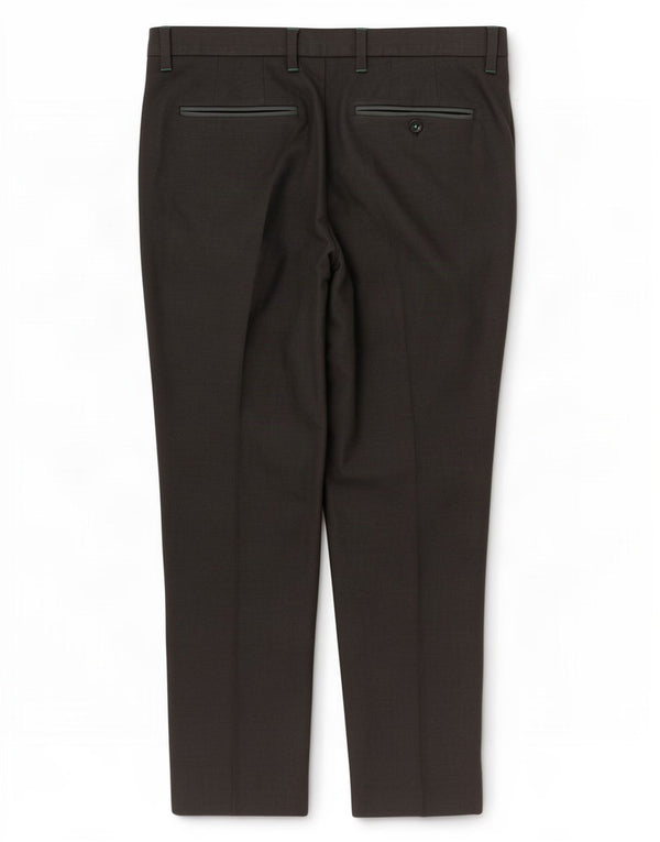 Ted Baker Mens Straight Suit Trousers W36 L32 Grey Spotted Polyester