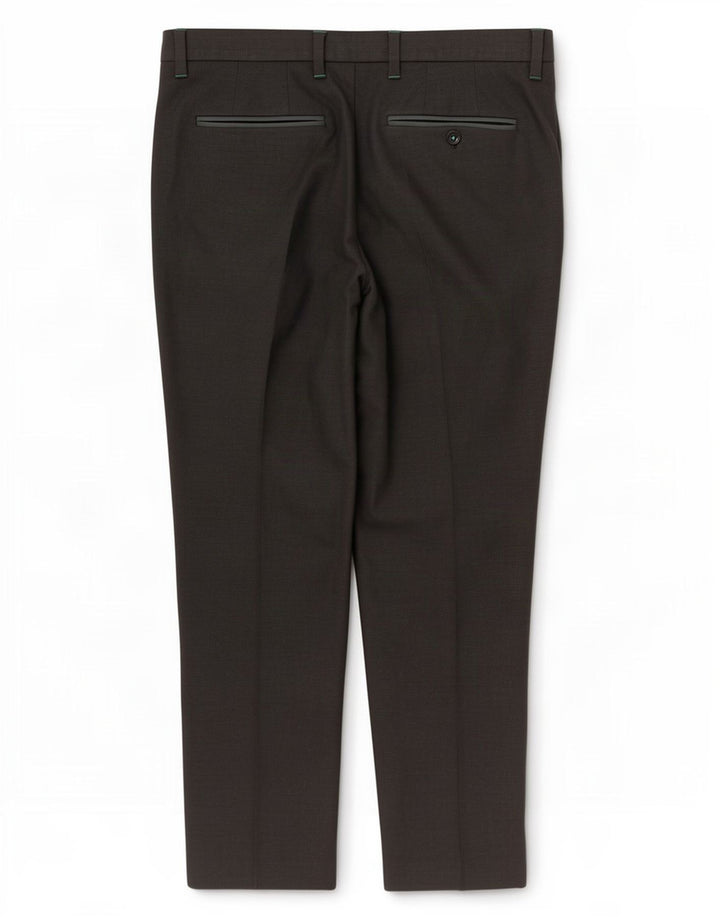 Ted Baker Mens Straight Suit Trousers W36 L32 Grey Spotted Polyester