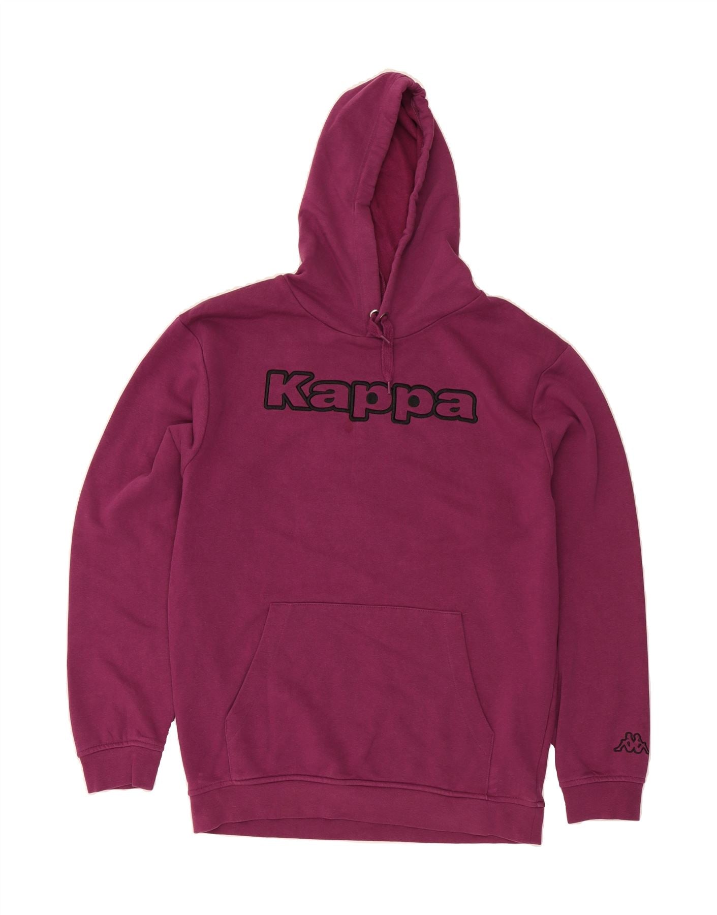 KAPPA Herren Graphic Hoodie Pullover 2XL Lila Baumwolle
