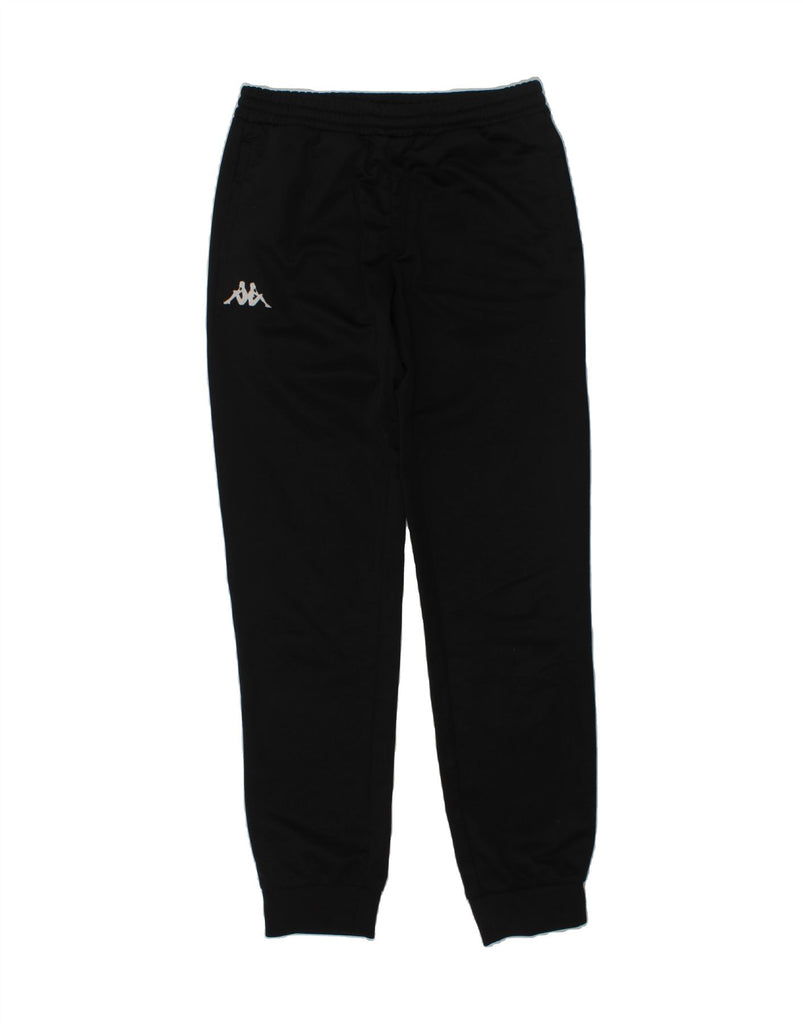 KAPPA Boys Tracksuit Trousers Joggers 9-10 Years Black Polyester | Vintage Kappa | Thrift | Second-Hand Kappa | Used Clothing | Messina Hembry 