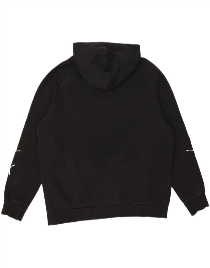 PUMA Mens Hoodie Jumper XL Black Cotton Vintage Puma and Second-Hand Puma from Messina Hembry 