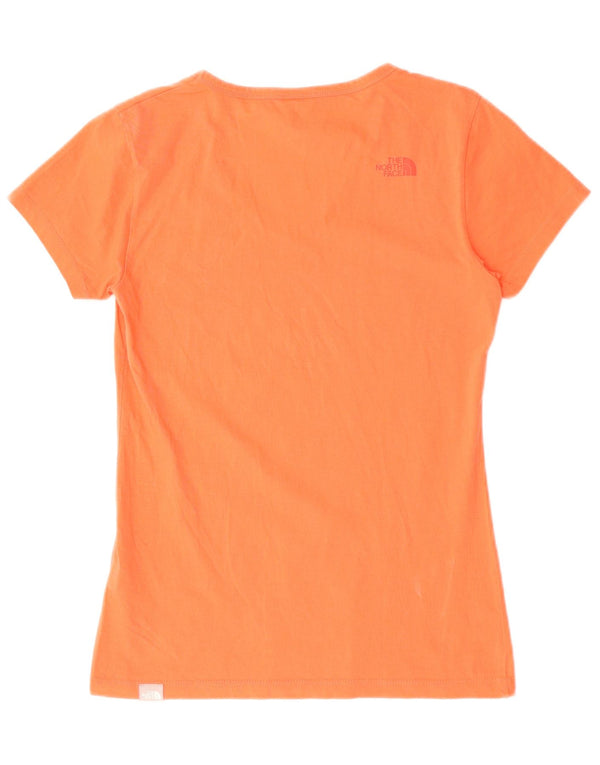 The North Face Womens T-Shirt Top UK 10 Small Red Cotton