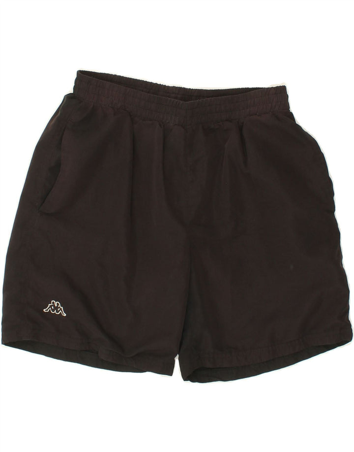 KAPPA Womens Sport Shorts UK 14 Large Black Vintage Kappa and Second-Hand Kappa from Messina Hembry 