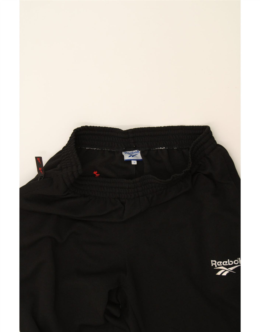 REEBOK Mens Tracksuit Trousers Joggers Medium  Black Polyester Vintage Reebok and Second-Hand Reebok from Messina Hembry 