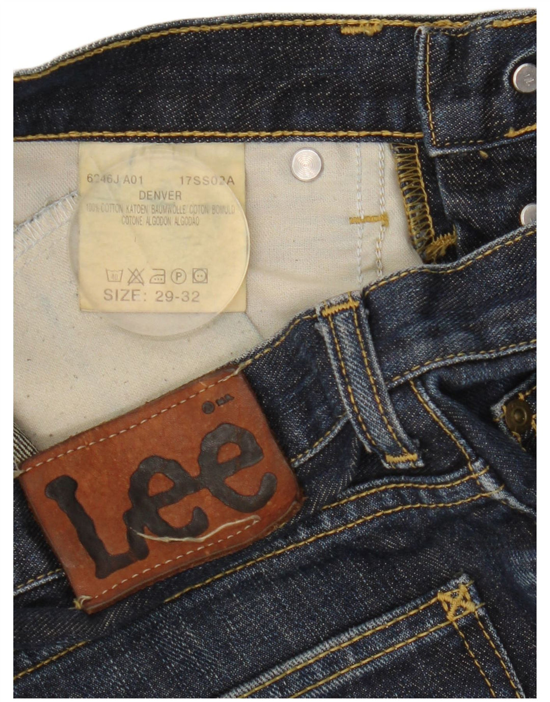 Lee Mens Denver Bootcut Jeans W29 L32 Blue Cotton
