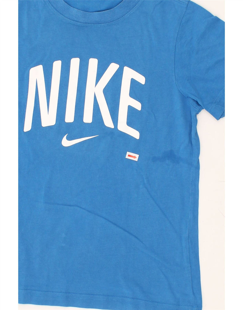 NIKE Boys Graphic T-Shirt Top 8-9 Years Small Blue | Vintage Nike | Thrift | Second-Hand Nike | Used Clothing | Messina Hembry 