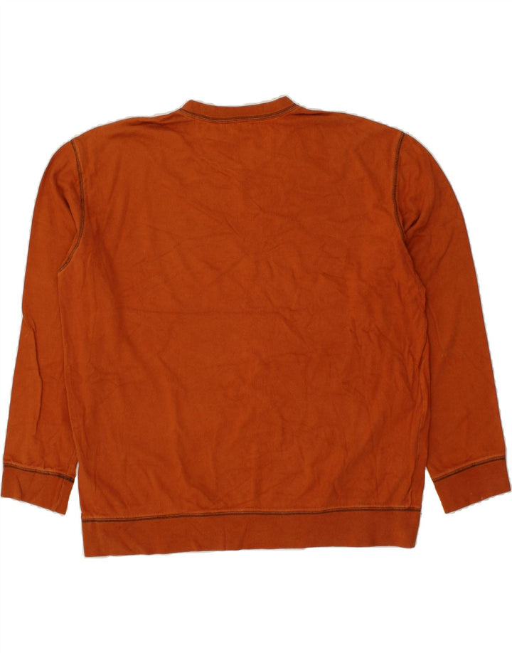 DOCKERS Mens Sweatshirt Jumper XL Orange Cotton Vintage Dockers and Second-Hand Dockers from Messina Hembry 