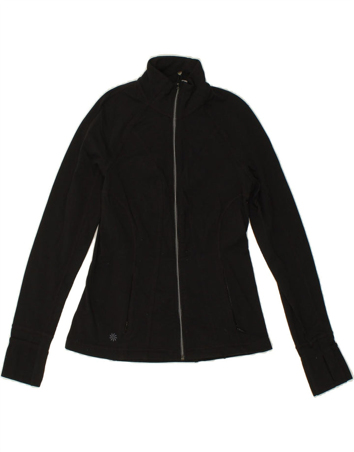 ATHLETA Womens Tracksuit Top Jacket UK 6 XS Black Nylon Vintage Athleta and Second-Hand Athleta from Messina Hembry 