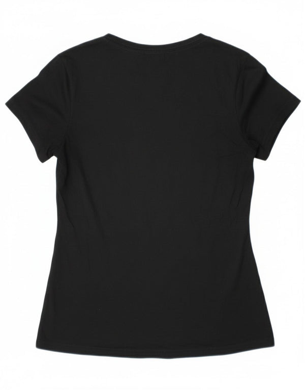 Nike Womens Cats Volleyball Graphic T-Shirt Top UK 12 Medium Black