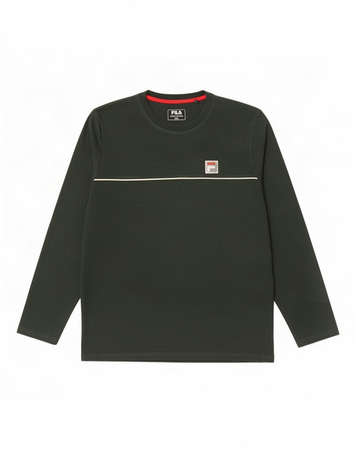 Fila Mens Top Long Sleeve 2XL Green Cotton