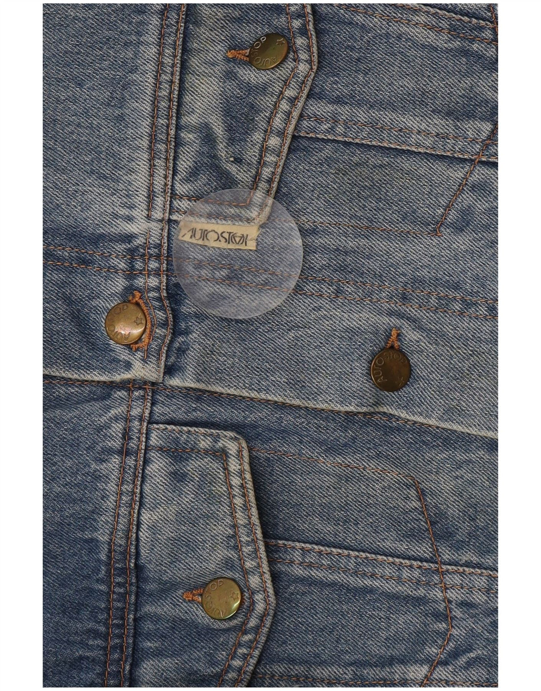 Vintage Mens Denim Jacket UK 38 Medium Blue