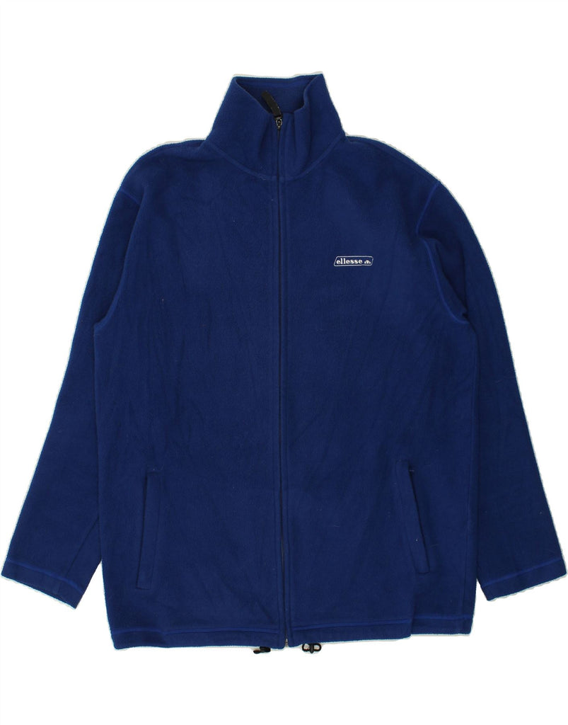 ELLESSE Mens Fleece Jacket UK 40 Large Navy Blue Polyester Vintage Ellesse and Second-Hand Ellesse from Messina Hembry 