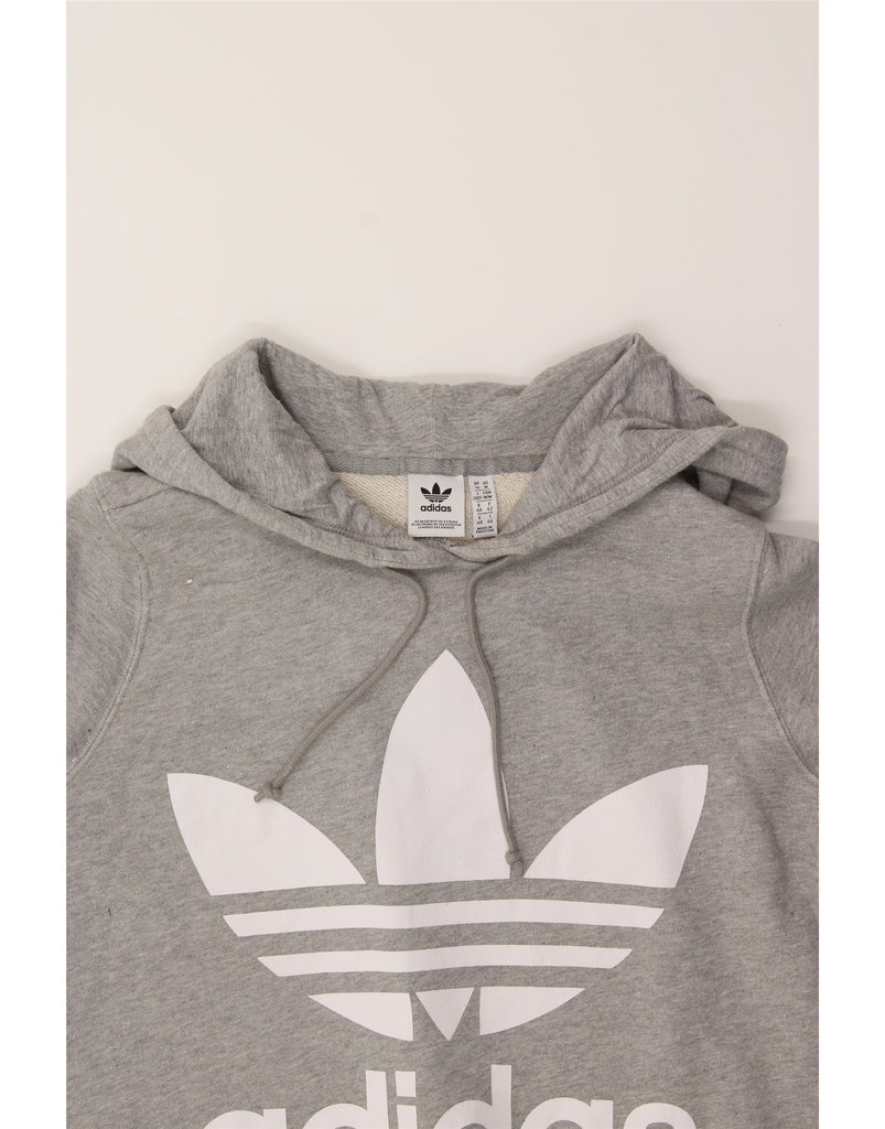 ADIDAS Womens Graphic Hoodie Jumper UK 14 Large Green Cotton Vintage Adidas and Second-Hand Adidas from Messina Hembry 
