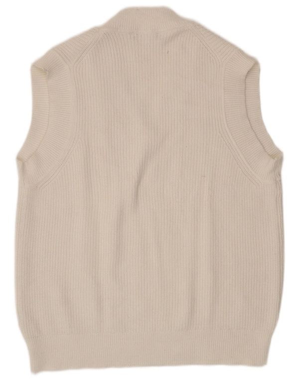 Zara Womens Vest Tank Top UK 16 Large White Viscose