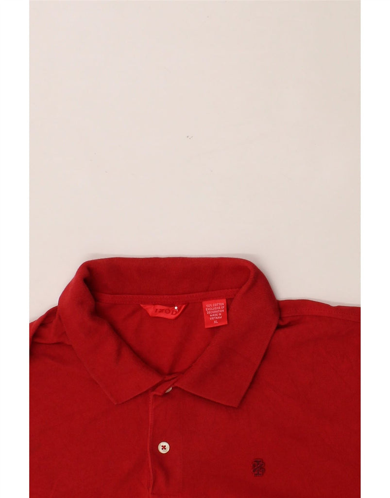 IZOD Mens Polo Shirt XL Red Cotton Vintage Izod and Second-Hand Izod from Messina Hembry 