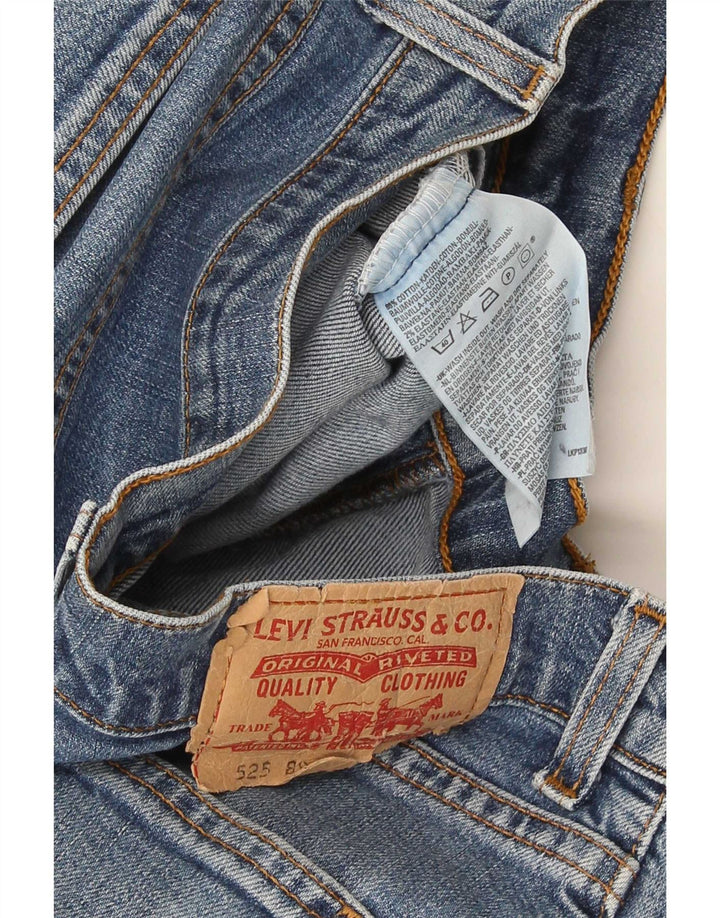 Levi's Mens 525 Bootcut Jeans W32 L34 Blue Cotton