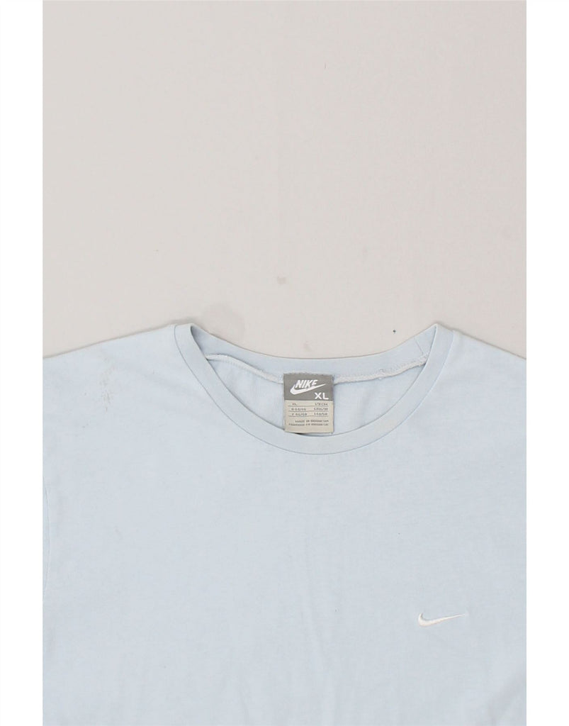 NIKE Womens T-Shirt Top UK 16/18 XL Blue Cotton | Vintage Nike | Thrift | Second-Hand Nike | Used Clothing | Messina Hembry 