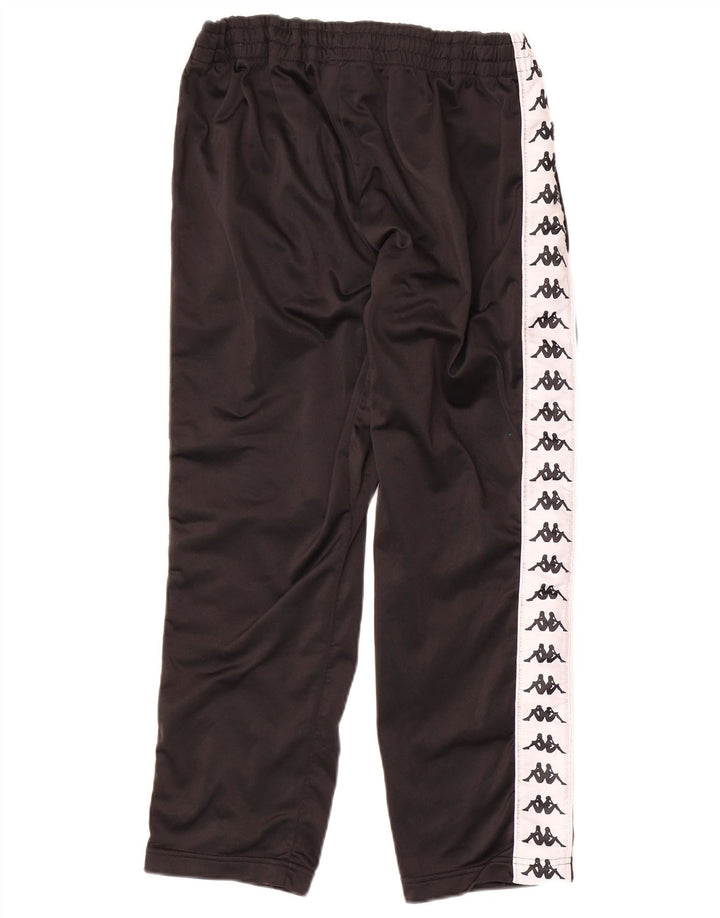 Kappa Mens Graphic Tracksuit Trousers Medium  Black Colourblock Polyester