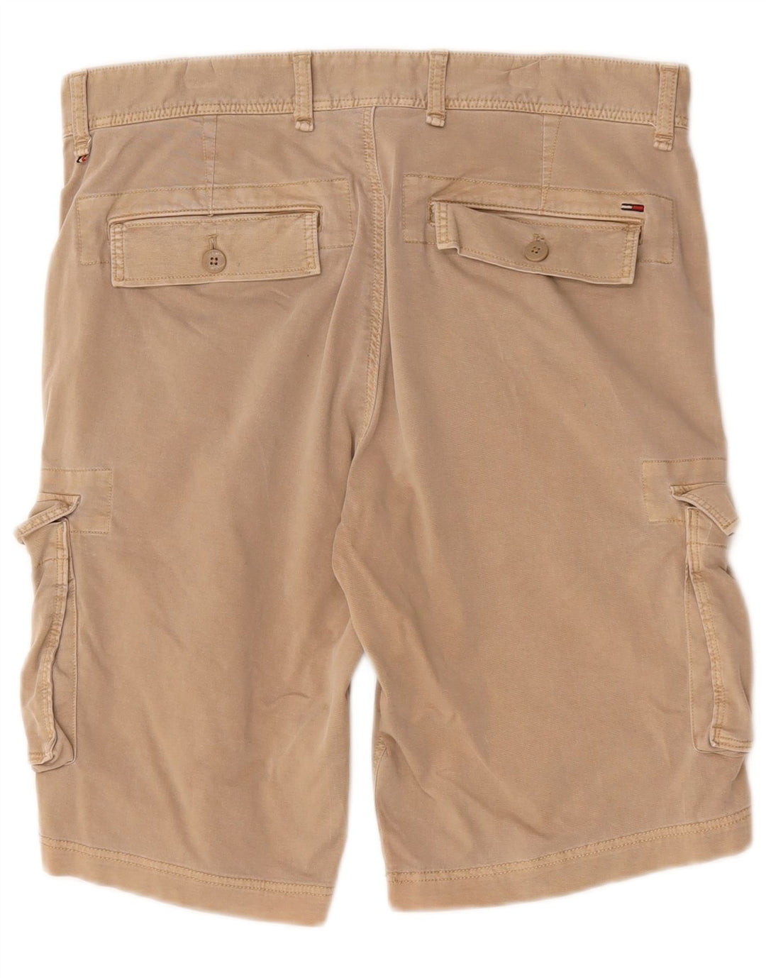 Tommy Hilfiger Mens Cargo Shorts W32 Medium Beige Cotton