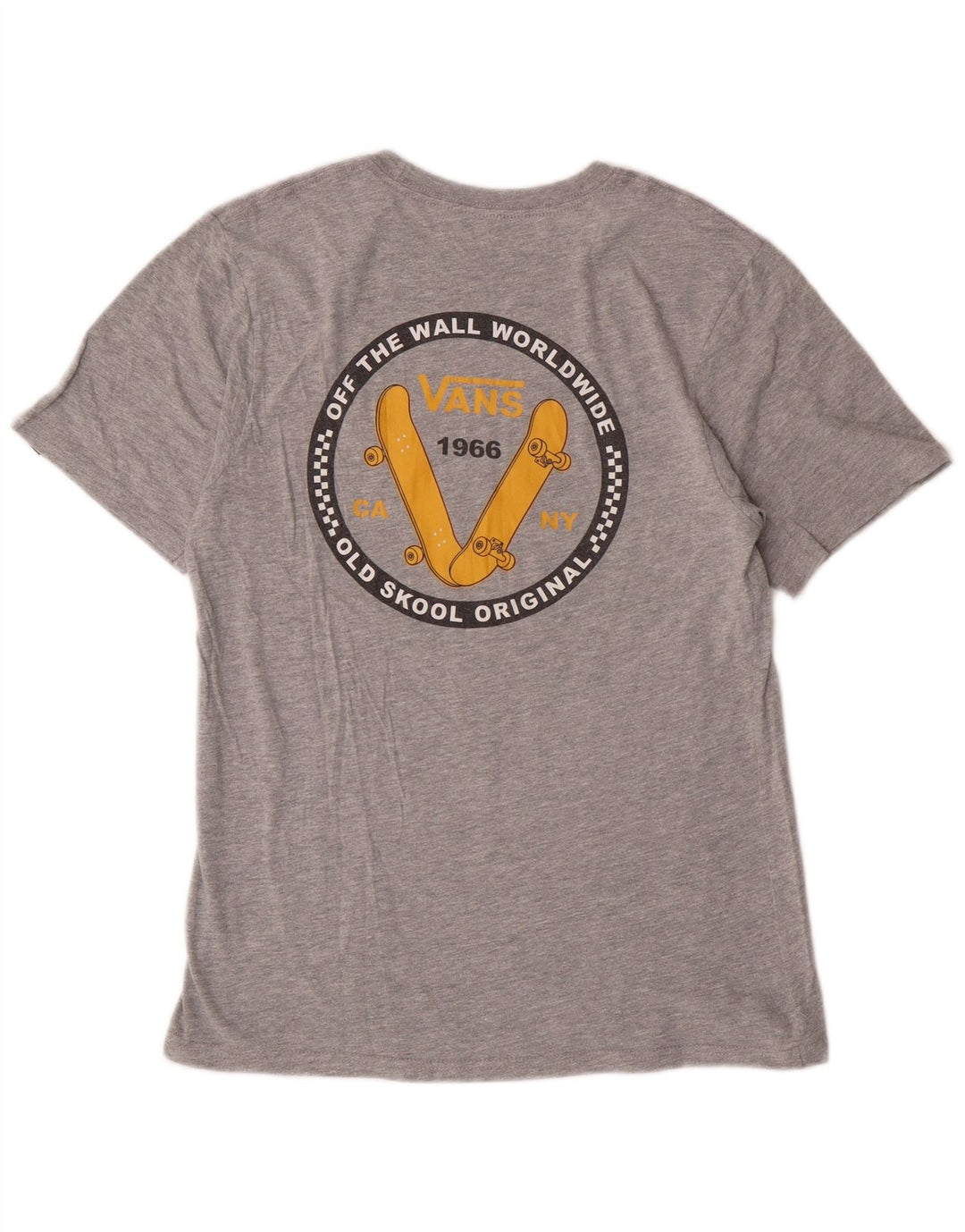 Vans Boys Classic Fit Graphic T-Shirt Top 12-13 Years Large Grey Cotton