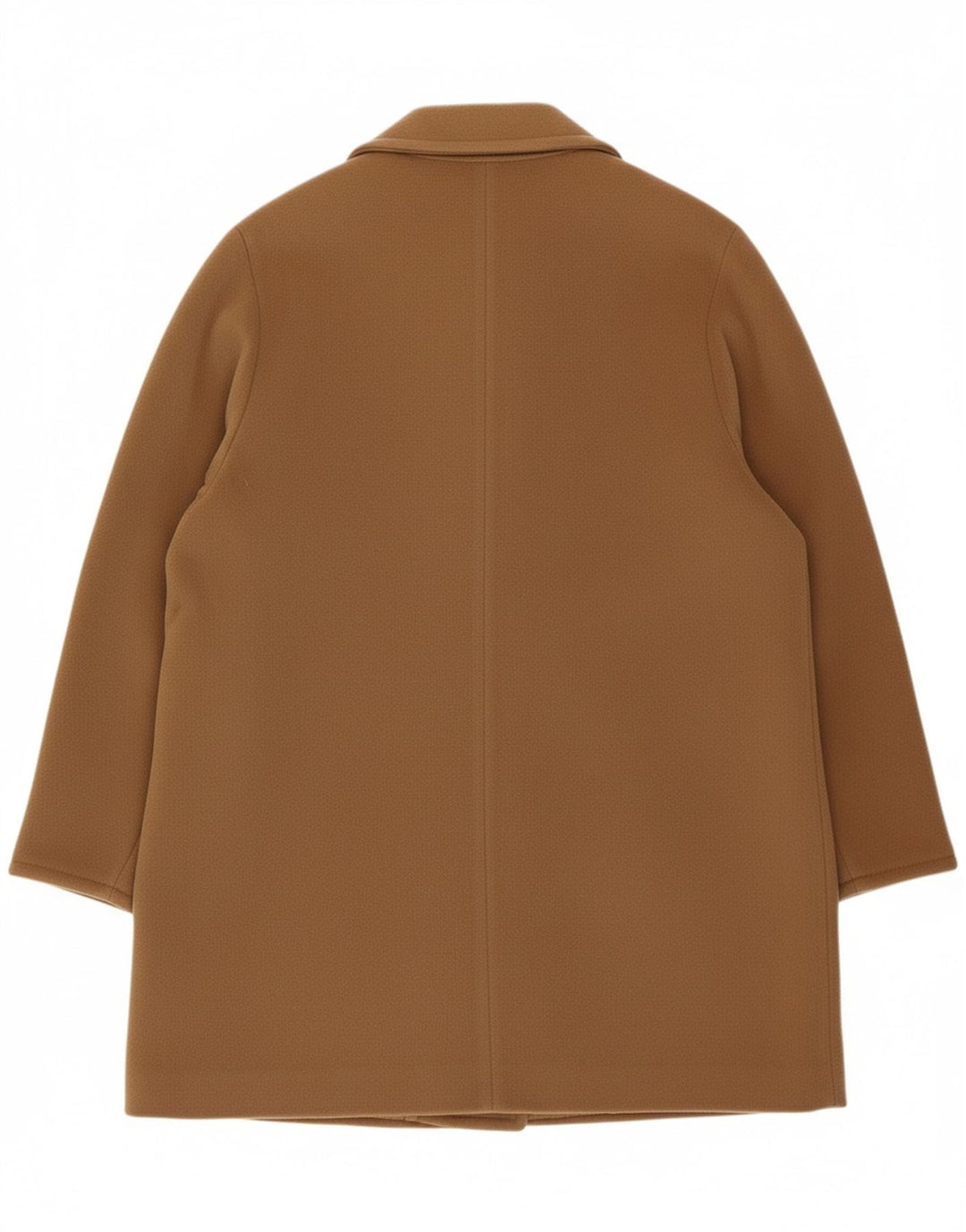 MARELLA Womens Overcoat UK 12 Medium  Brown Wool