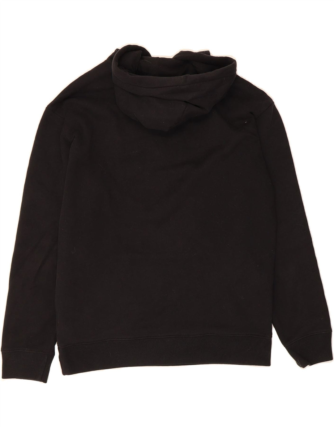 HOLLISTER Mens Graphic Hoodie Jumper Medium Black Cotton Vintage Hollister and Second-Hand Hollister from Messina Hembry 