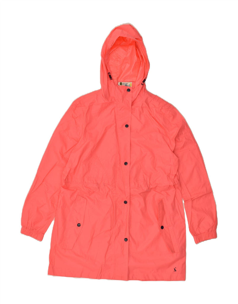 JOULES Womens Hooded Rain Jacket UK 12 Medium Pink Polyester | Vintage Joules | Thrift | Second-Hand Joules | Used Clothing | Messina Hembry 