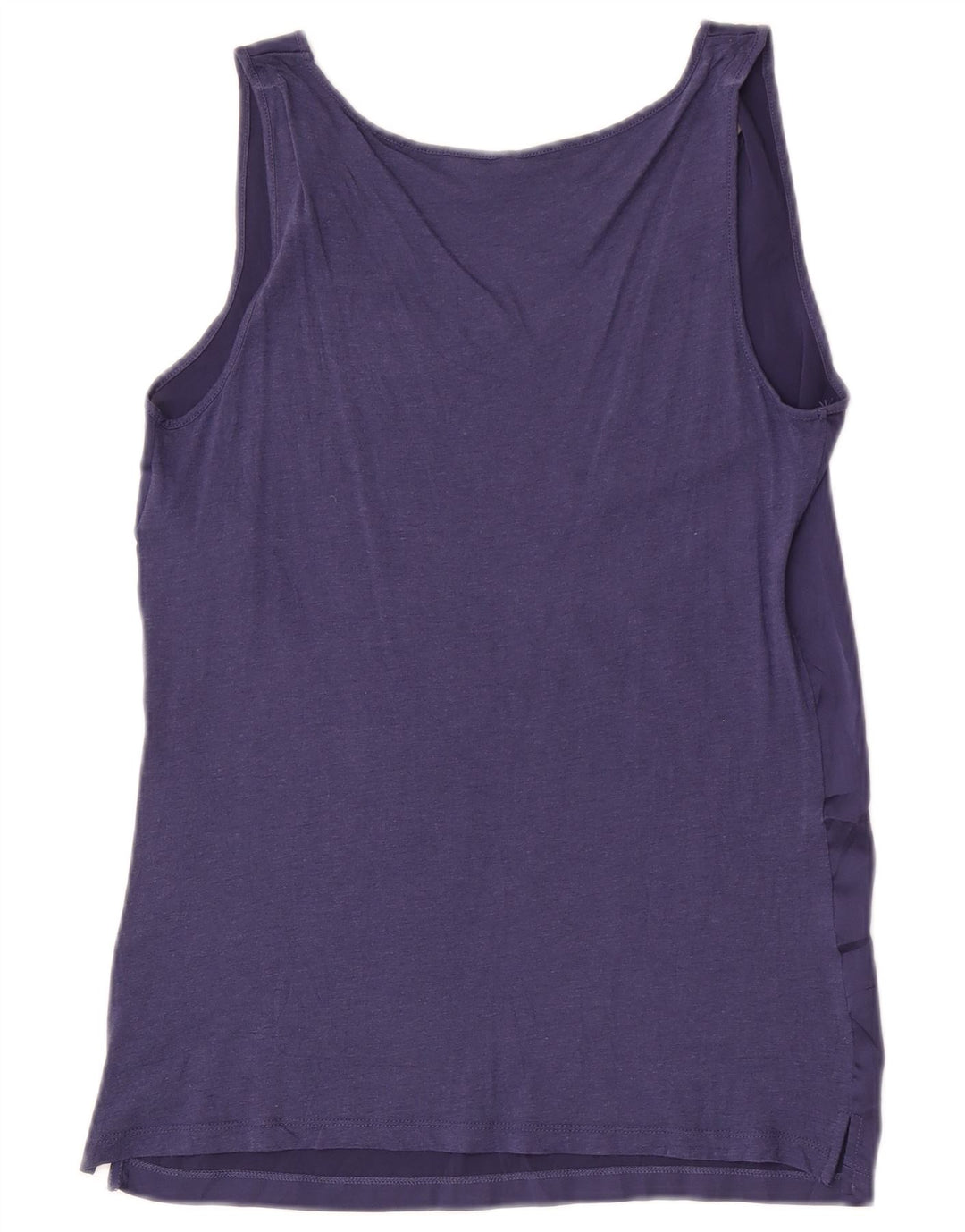 Benetton Womens Vest Top UK 12 Medium Purple Polyester