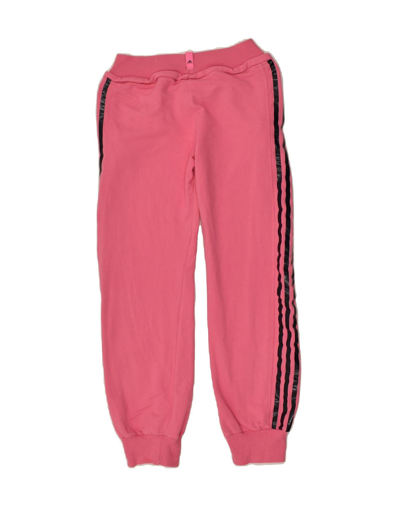 ADIDAS Girls Tracksuit Trousers Joggers 13-14 Years  Pink Cotton | Vintage Adidas | Thrift | Second-Hand Adidas | Used Clothing | Messina Hembry 