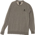 CONVERSE Mens Sweatshirt Jumper Medium Grey Cotton