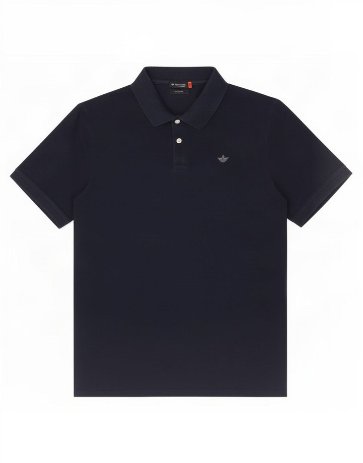 Dockers Mens Polo Shirt Large Navy Blue Cotton