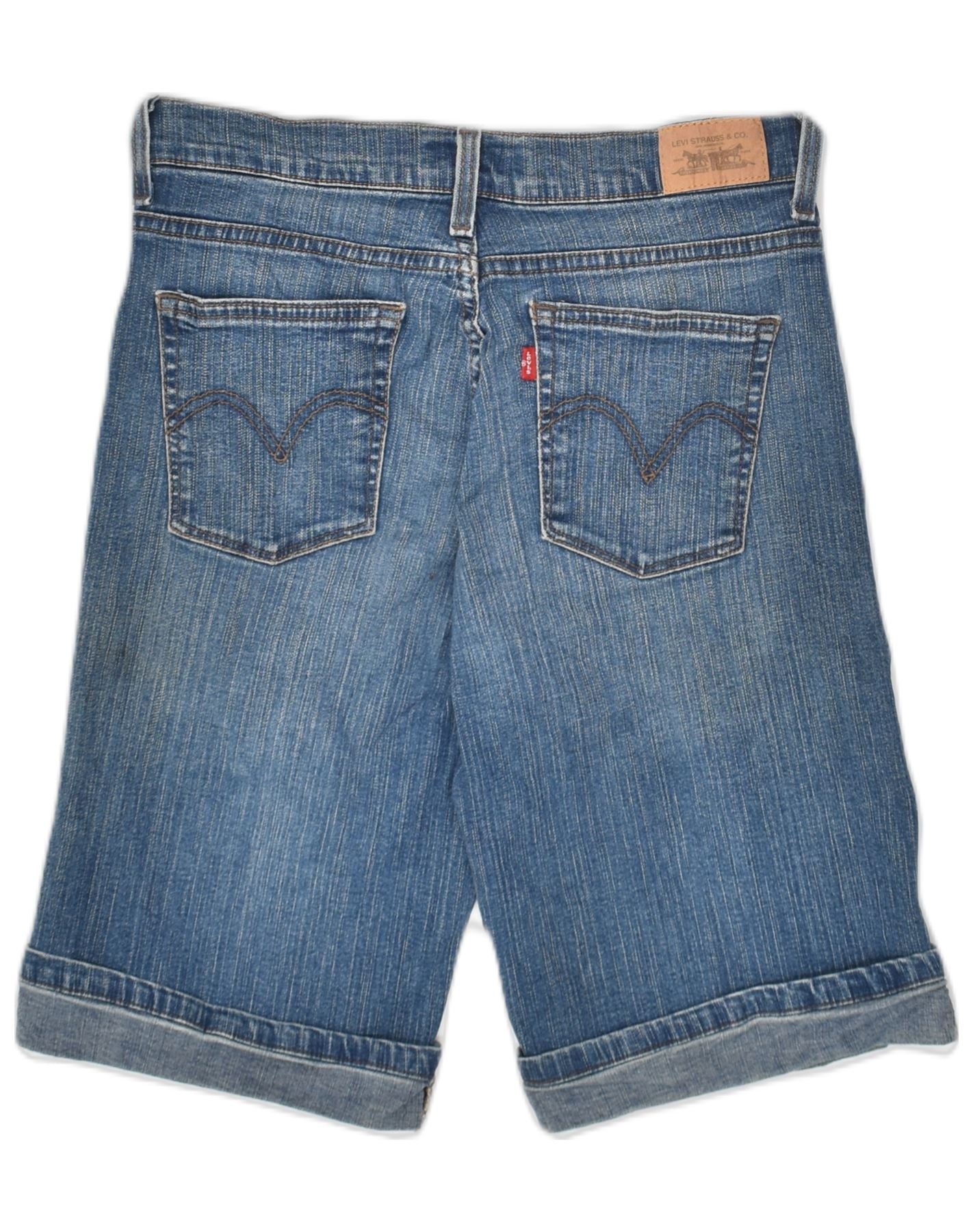 LEVI'S Womens Denim Shorts W30 Medium Blue Cotton, Vintage & Second-Hand  Clothing Online