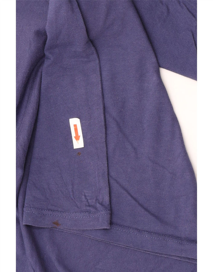 Champion Mens Graphic T-Shirt Top Medium Navy Blue Cotton