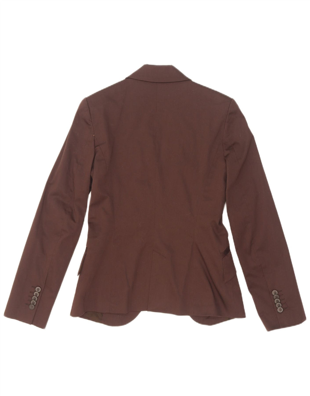 Zara Womens 1 Button Blazer Jacket UK 10 Small Burgundy