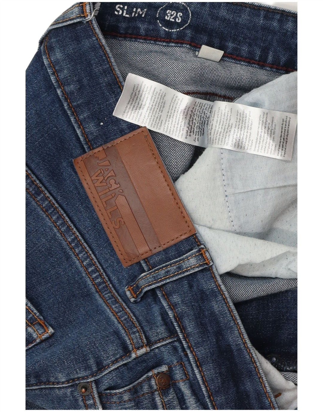 Jack Wills Mens Slim Jeans W32 L29 Blue Cotton