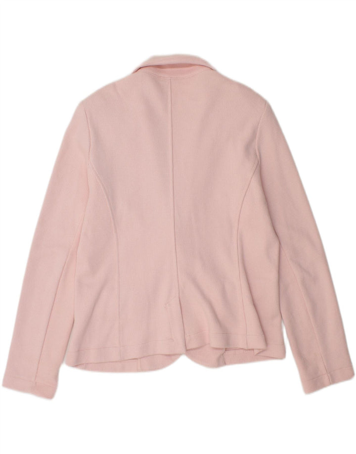 Whistles Womens 2 Button Blazer Jacket UK 16 Large Pink Cotton