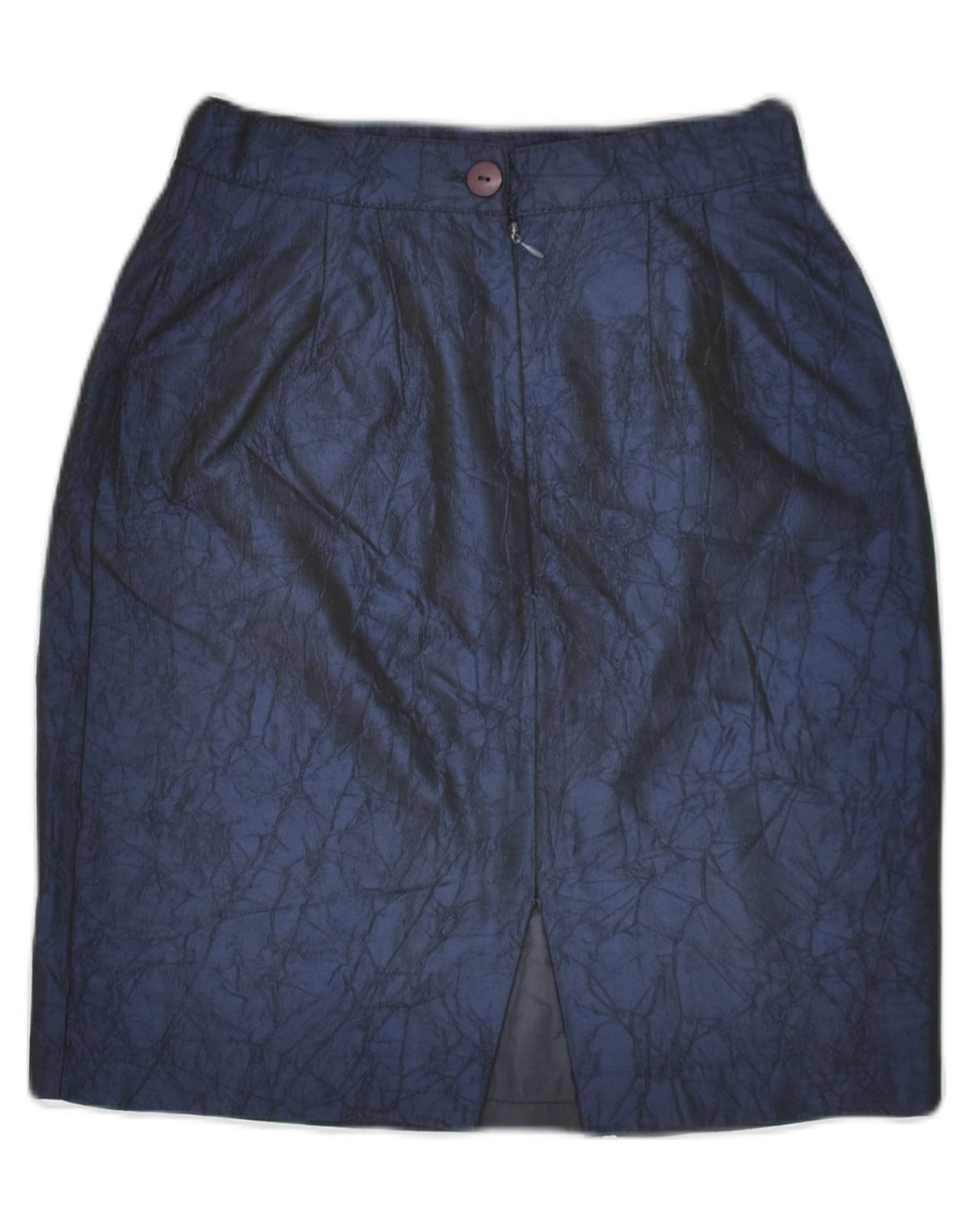 ORNA FARHO Womens Pencil Skirt IT 38  XS W24 Navy Blue Acetate | Vintage Orna Farho | Thrift | Second-Hand Orna Farho | Used Clothing | Messina Hembry 