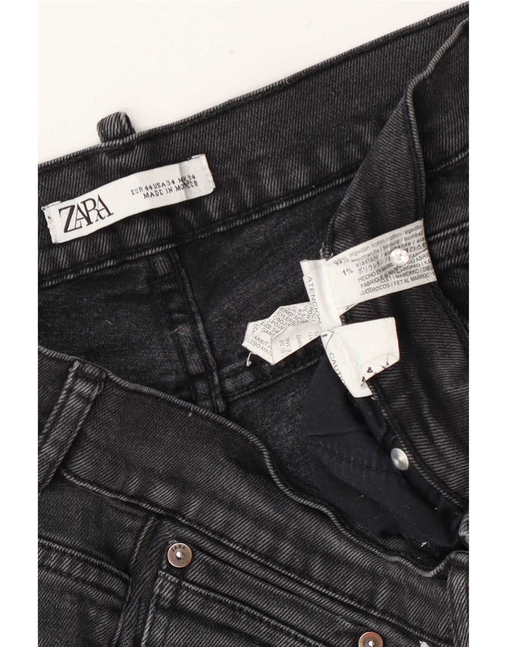 Zara Mens Slim Jeans EU 44 Large W34 L30 Grey Polyester