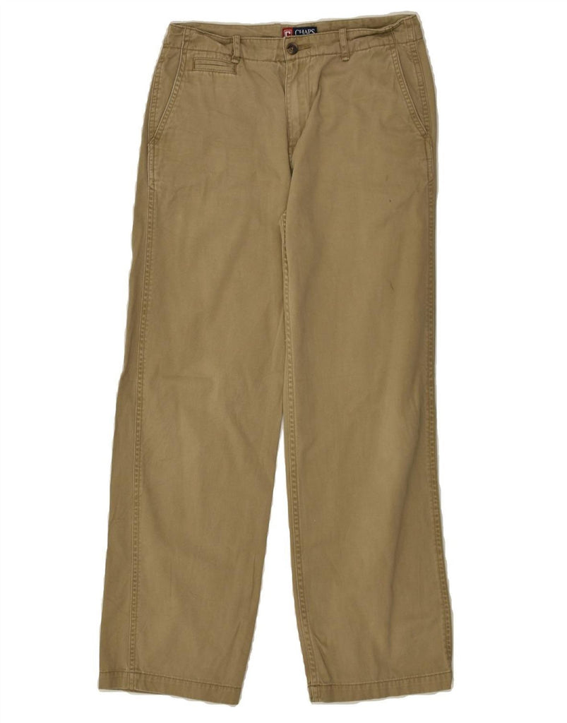 CHAPS Boys Straight Chino Trousers 13-14 Years W28 L27 Beige Cotton | Vintage Chaps | Thrift | Second-Hand Chaps | Used Clothing | Messina Hembry 