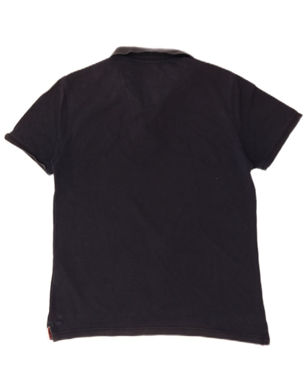 U.S. Polo Assn. Mens Polo Shirt Medium Navy Blue Cotton