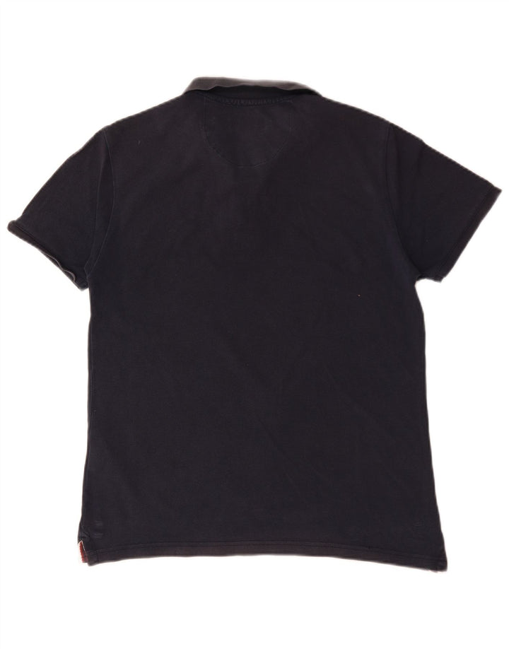 U.S. Polo Assn. Mens Polo Shirt Medium Navy Blue Cotton