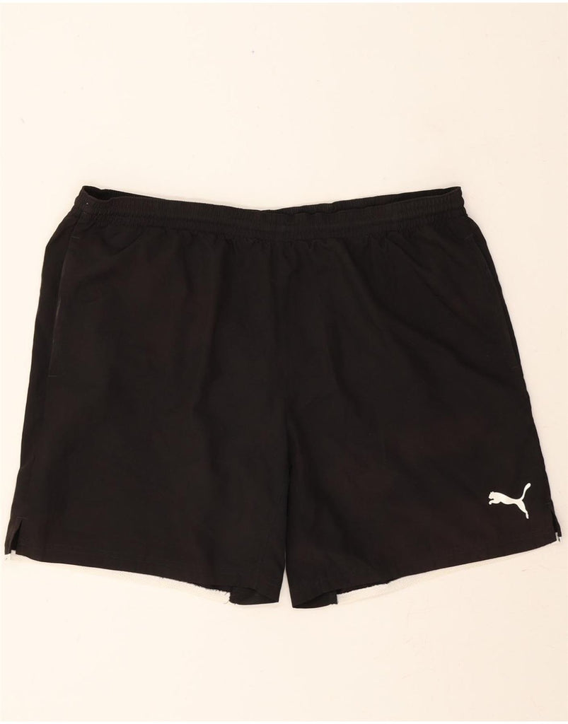 PUMA Mens Sport Shorts XL Black Polyester Vintage Puma and Second-Hand Puma from Messina Hembry 