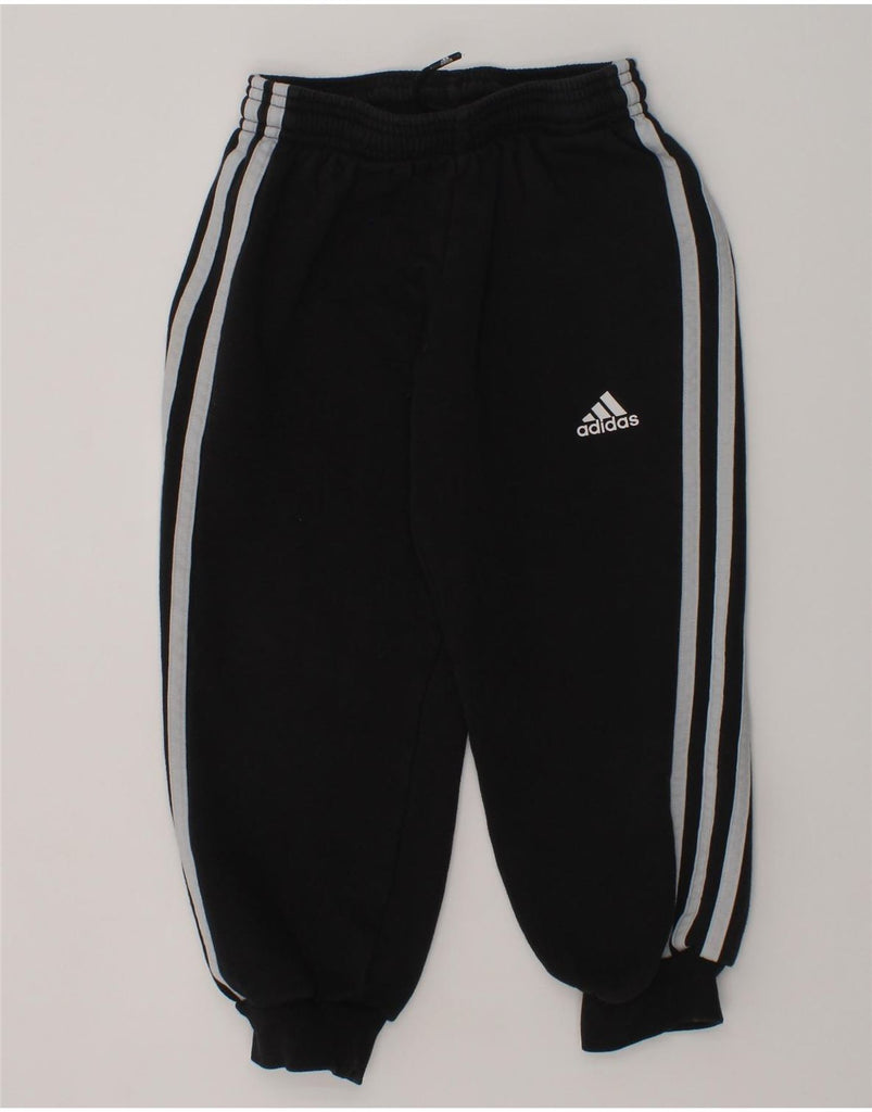 ADIDAS Boys Tracksuit Trousers Joggers 4-5 Years Black Cotton | Vintage Adidas | Thrift | Second-Hand Adidas | Used Clothing | Messina Hembry 